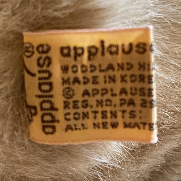 Vintage 1988 Teddy Bear with Winter Scarf from Applause - Picture 7 of 9